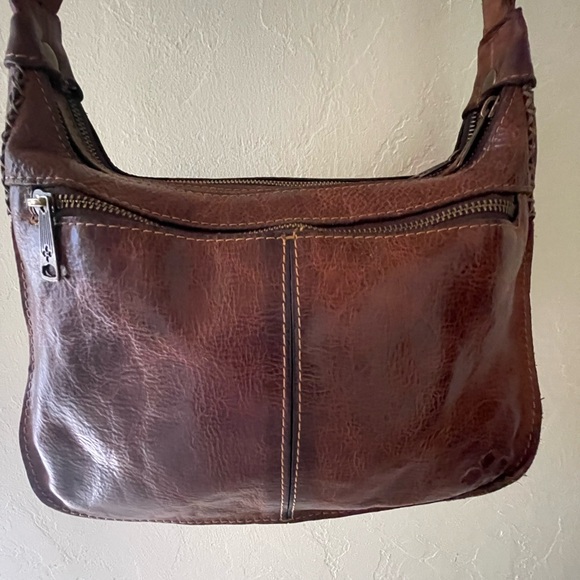 PATRICIA NASH Brown Leather Shoulder Bag with Tooled Design - Picture 2 of 8